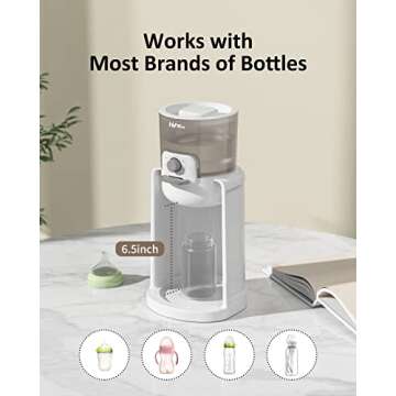Water Warmer HEYVALUE Baby Bottle Warmer with Night Light
