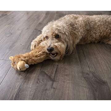 goDog Buck Tooth Llama Plush Dog Toy - Durable & Fun