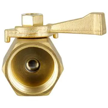Twinkle Star Heavy-Duty Brass Garden Hose Connector (Shut Off Valve, Type B)