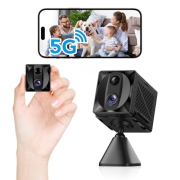 ZTTAOLII Mini Camera WiFi Hidden Spy Camera, 5G Wireless Indoor Security Camera, 4K Surveillance Nan...