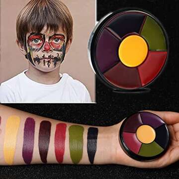 Mysense 6 Color Bruise Wheel for Stunning SFX Makeup