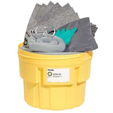 SpillTech Universal Overpack Salvage Drum Spill Kit, 20 Gallon, 43 Pieces (SPKU-20)