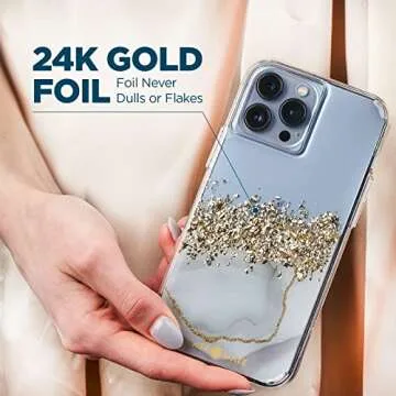 Elegant Case-Mate iPhone 13 Pro Max Karat Marble Case