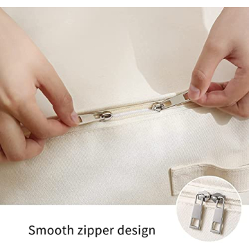 Vailando Large Canvas Storage Bags for Bedding & Clothes