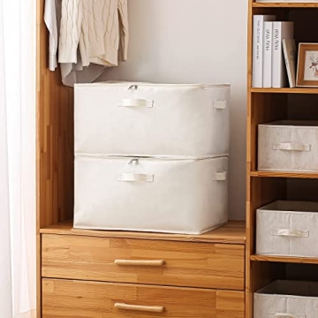Vailando Large Canvas Storage Bags for Bedding & Clothes