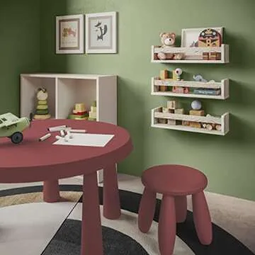 Nature Supplies 3 Floating Nursery Shelves for Kids Storage