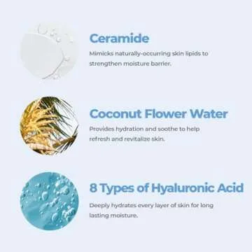 ROVECTIN Aqua Hyaluronic Soothing Cream - Skin Barrier Repair with Astaxanthin, Hyaluronic Acid, Niacinamide | Intense Hydrating Cream | Fragrance Free, Vegan, Korean Skincare (2.03 fl oz)