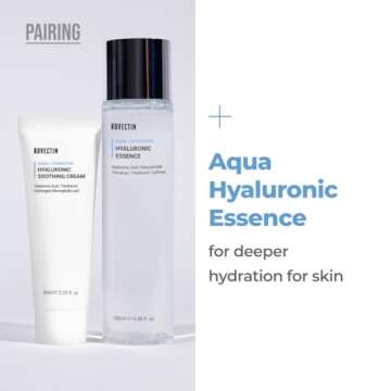 ROVECTIN Aqua Hyaluronic Soothing Cream - Skin Barrier Repair with Astaxanthin, Hyaluronic Acid, Niacinamide | Intense Hydrating Cream | Fragrance Free, Vegan, Korean Skincare (2.03 fl oz)