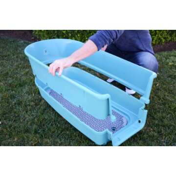 Booster Bath Elevated Pet Bathing, Teal, Large (Pack of 1)