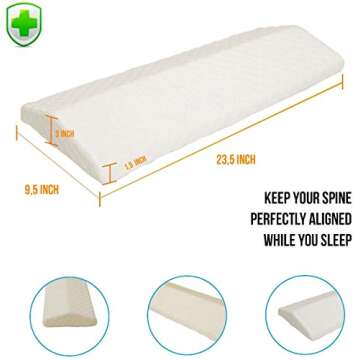 PEP STEP Cooling Gel Lumbar Support Pillow for Best Sleep