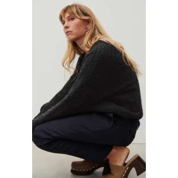 Women Oversized Knit Sweater Long Sleeve Y2K Casual