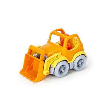 Eco-Friendly Green Toys Scooper Construction Truck for Kids - Yellow/Orange