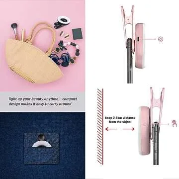 Portable Macro Lens with LED Light for Smartphones