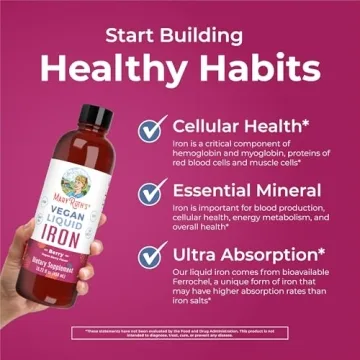 MaryRuth Liquid Iron Supplement Vegan Non-GMO Gluten Free