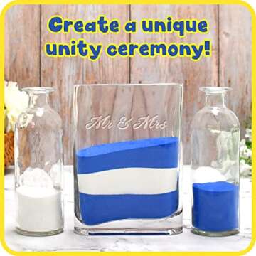 READY 2 LEARN Colored Sand - Blue - 2.2 lbs - Play Sand for Kids - Perfect for Arts and Crafts, Sensory Bins, Wedding Decorations and Vase Filler