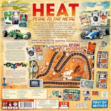 HEAT: Pedal to the Metal - Racing Strategy Board Game for All