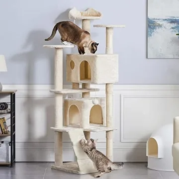 Multi-Level Cat Tree Tower with Condo and Scratching Posts