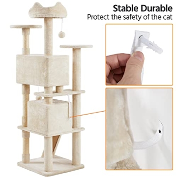 Multi-Level Cat Tree Tower with Condo and Scratching Posts