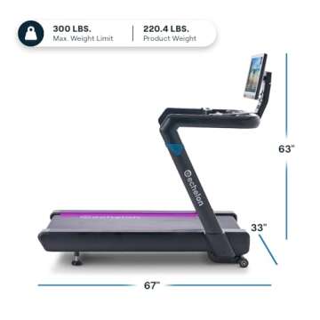 Echelon Stride Treadmill, Touchscreen, Auto-Fold, Motorized Incline, Comfortable Air Cushioning Deck...