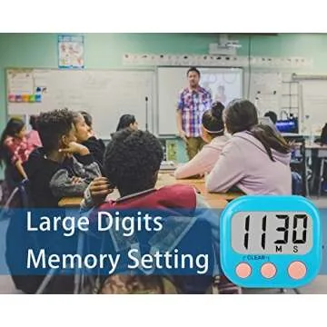 2 Pack Large Magnetic Classroom Timers for Teachers Kids