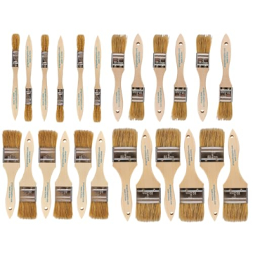 Pro Grade Chip Brush Set - 24 Multi-Size Paint Brushes