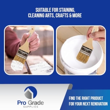 Pro Grade Chip Brush Set - 24 Multi-Size Paint Brushes