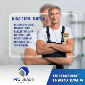 Pro Grade Chip Brush Set - 24 Multi-Size Paint Brushes