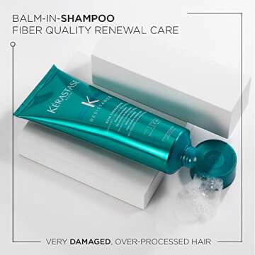 Kerastase Resistance Bain Therapiste Shampoo | Repairing Gel Shampoo | Soothing Texture for Itchy Sc...