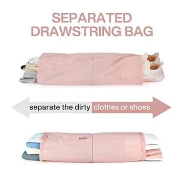 BAGSMART 4 Set Compression Packing Cubes for Travel, Lightweight Vacation Travel Essentials for Women, Travel Accessories for Suitcase Organizer Bags Set, Durable Luggage Organizer Travel Bags