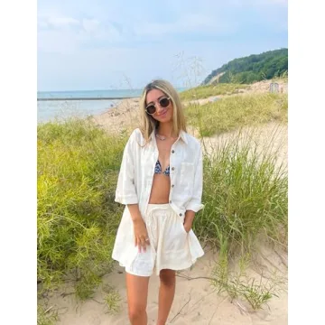 Stylish Zeagoo 2 Piece Linen Outfit for Women