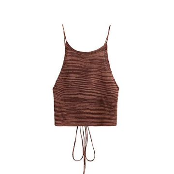 Stylish SweatyRocks Adjustable Criss Cross Camisole Top
