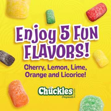 Wonka Chuckles Original Jelly Candies, Variety Pack of 24