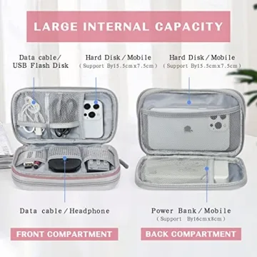 FYY Electronic Organizer for Travel Cables and Accessories