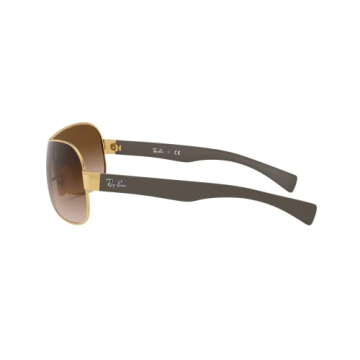 Ray-Ban RB3471 Shield Sunglasses Gold/Brown Gradient