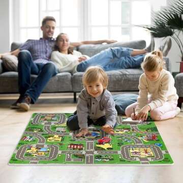 Kids Traffic Play Mat Interlocking Puzzle Foam 9 Tiles
