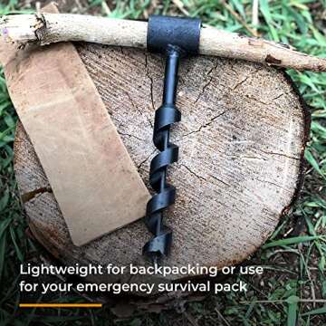 Pro Bushcraft 1 Inch Hand Auger Drill for Camping