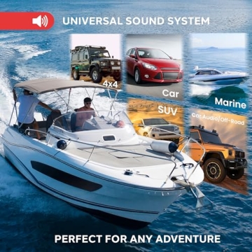 Pyle Bluetooth Marine Audio Stereo Kit with Waterproof Speakers