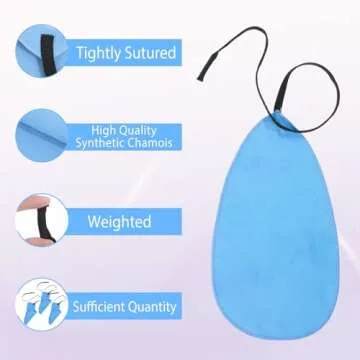 JIYIN 3 Pcs Clarinet Swab Cloth, Clarinet Cleaning Cloth for Inside Instrument Cleaner Cloth, Clarinet Accessories Cleaning Swab Cleaning Kit Suitable for Clarinet Piccolo Flute Saxophone(Blue)