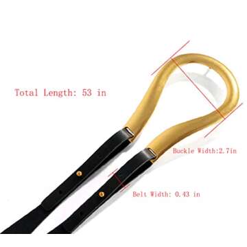 Block Garden Women PU Leather Waist Belt Double Strap Tie Wrap Cinch Belt, 01 Black