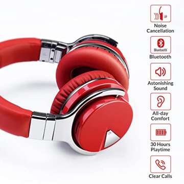 Million Sold 10 Years Classic E7 Active Noise Cancelling Headphones with Upgraded Noise Cancellation...