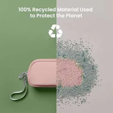 tomtoc Electronics Organizer Travel Case, Water Resistant Travel Bag Cable Organizer for Essentials, Tech Pouch Accessories Carry Storage for Cord, Phone, Cables, Airpods, USB Flash Drive, Daily Items