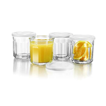 Luminarc 14 oz Working Glass Set with Lids - Set of 4