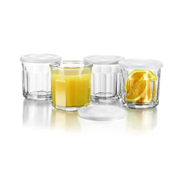 Luminarc 14 oz Working Glass Set with Lids - Set of 4