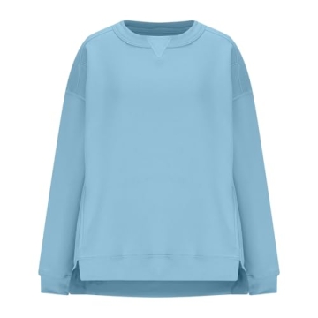 Women's Casual Oversized Crew Neck Sweatshirt with Pockets