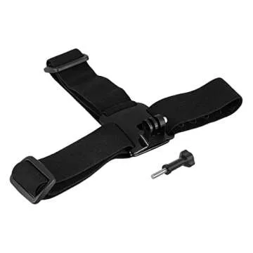 Sametop Head Strap Mount Compatible with GoPro Hero 13, 12, 11, 10, 9, 8, Hero 7 Black, 7 Silver, 7 White, Hero 6, 5, 4, Session, 3+, 3, 2, 1, Hero (2018), Fusion, Max, DJI Osmo Action Cameras