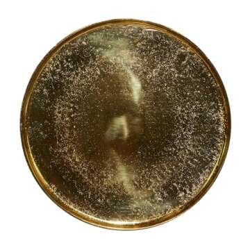 Shop Deco 79 Gold Aluminum Metal Accent Table - 16" x 16"