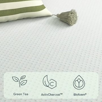 ZINUS 6 Inch Green Tea Memory Foam Mattress King