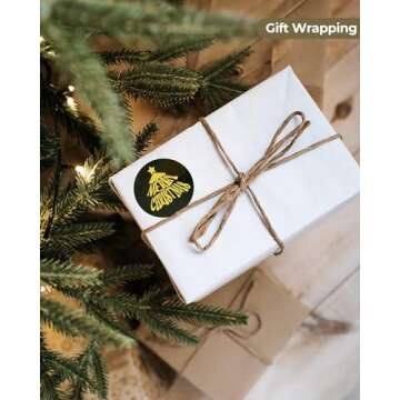 MUNBYN 2 Inch (50.8X 50.8mm) Gold Transparent Thermal Labels, Round Fine Glitter Printable Thermal Stickers for Small Businesses, 500 Labels/1 Roll