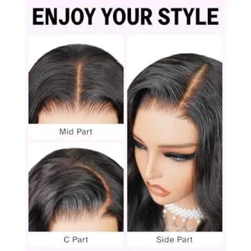 MEGALOOK Glueless Body Wave Wig 22 Inch Human Hair