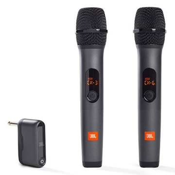 JBL Wireless Microphone System with Dual-Channel Receiver